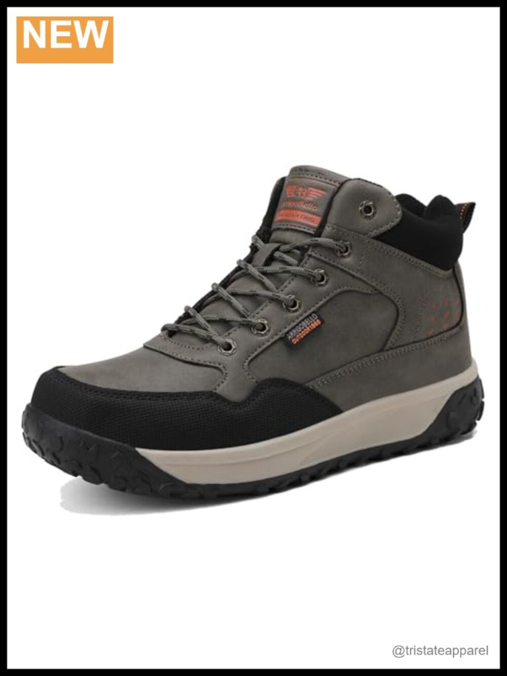 Mens Winter Snow Boots Plush Lined Water Repellent Non-Slip